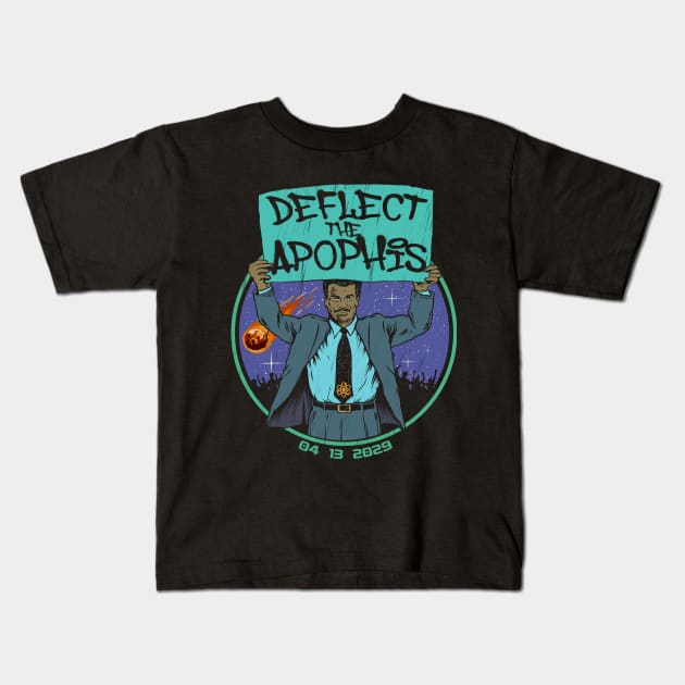 "DEFLECT THE APOPHIS" Kids T-Shirt by joeyjamesartworx